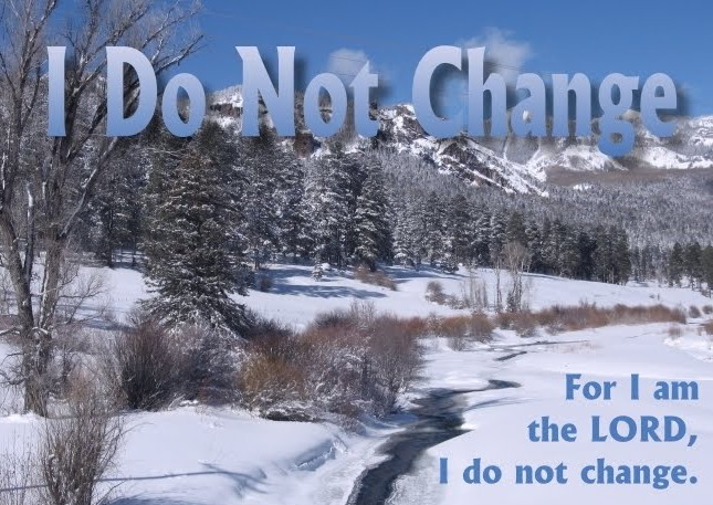 God does not change