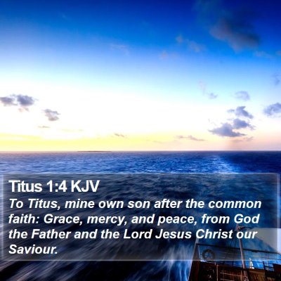 Grace, Mercy and Peace